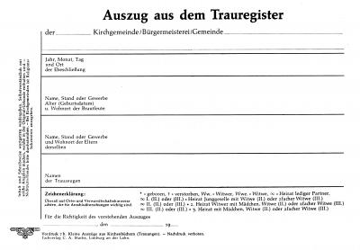 Ahnentafel-Vordruck V 7b  10 Stück 