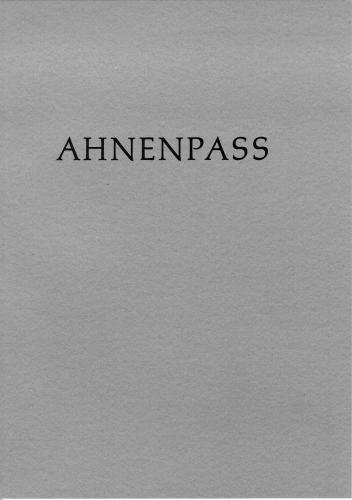 Ahnenpass, Grundform 1-31 Ahnen 