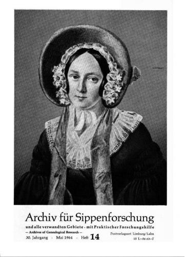 Archiv für Sippenforschung - Einzelheft, Band 14 (1964 (30. Jg.)) 