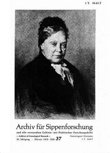 Archiv für Sippenforschung - Einzelheft, Band 37 (1970 (36. Jg.)) 
