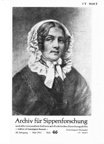 Archiv für Sippenforschung - Einzelheft, Band 46 (1972 (38. Jg.)) 