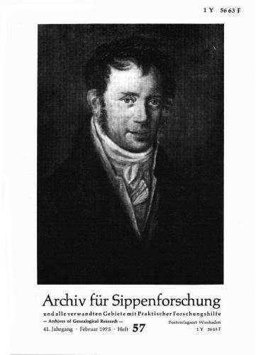 Archiv für Sippenforschung - Einzelheft, Band 57 (1975 (41. Jg.)) 
