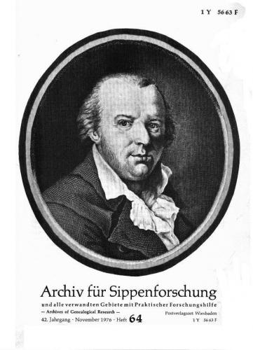 Archiv für Sippenforschung - Einzelheft, Band 64 (1976 (42. Jg.)) 