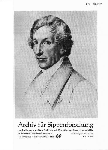 Archiv für Sippenforschung - Einzelheft, Band 69 (1978 (44. Jg.)) 
