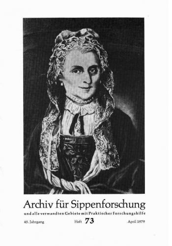 Archiv für Sippenforschung - Einzelheft, Band 73 (1979 (45. Jg.)) 