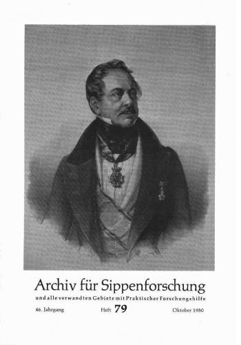 Archiv für Sippenforschung - Einzelheft, Band 79 (1980 (46. Jg.)) 
