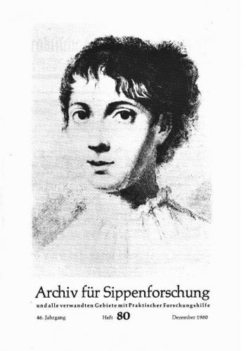 Archiv für Sippenforschung - Einzelheft, Band 80 (1980 (46. Jg.)) 