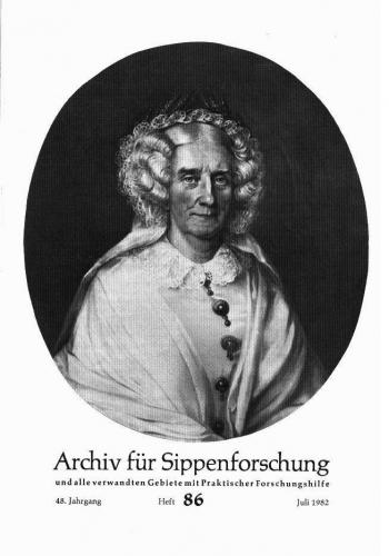 Archiv für Sippenforschung - Einzelheft, Band 86 (1982 (48. Jg.)) 