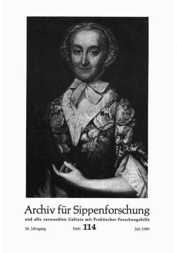 Archiv für Sippenforschung - Einzelheft, Band 114 (1989 (55. Jg.)) 
