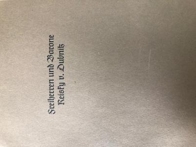 Freiherren und Barone Reisky v. Dubnitz 