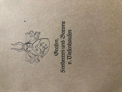Grafen, Freiherren und Barone v. Tiesenhausen 