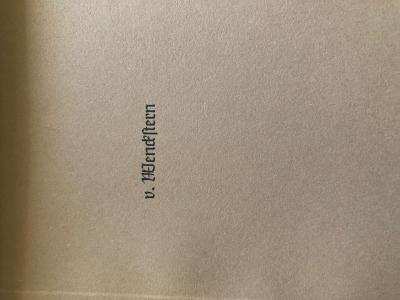v. Wenckstern 