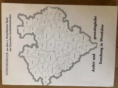 Archiv und genealogische Forschung in Westfalen 