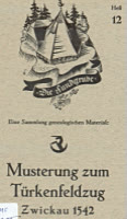 Musterung zum Türkenfeldzug Zwickau 1542 