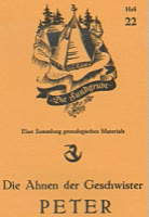 Die Ahnen der Geschwister Peter im Raum Ansbach, Gunzenhausen, Dinkelsbühl, Weißenburg 