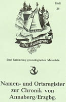 Namen- und Ortsregister zur Chronik von Annaberg/Erzgebirge 