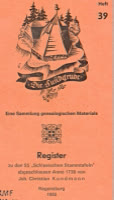 Register zu den 55 Schlesischen Stammtafeln abgeschlossen Anno 1738 von Joh. Christian Kundmann 