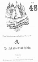Persekutionsbüchlein  Geschichte der Verfolgungen des Evangeliums in Böhmen 