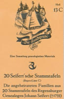 20 Seifert'sche Stammtafeln (Repro-Liste C) 