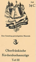 Oberfränkische Kirchenbuchauszüge Teil III 