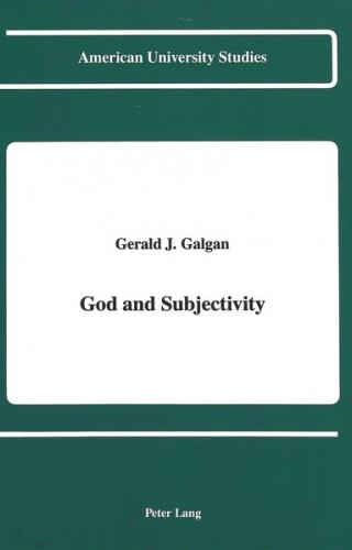 God and Subjectivity 