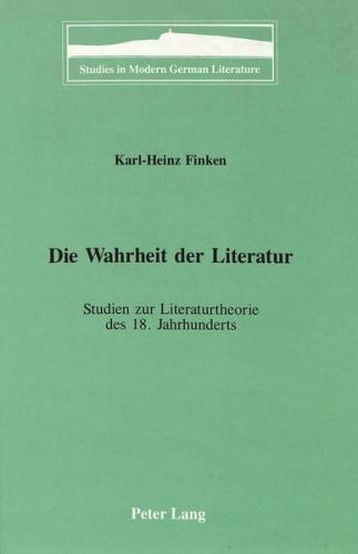 Die Wahrheit der Literatur 