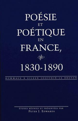 Poésie et poétique en France, 1830-1890 