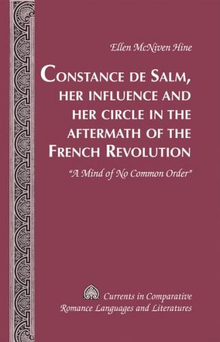 Constance de Salm, Her Influence and Her Circle in the Aftermath of the French Revolution (Ebook - pdf) 