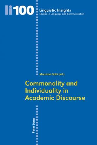 Commonality and Individuality in Academic Discourse 