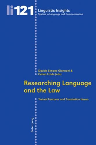 Researching Language and the Law (Ebook - pdf) 