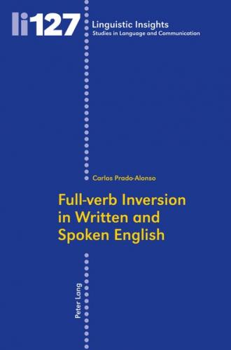 Full-verb Inversion in Written and Spoken English (Ebook - pdf) 
