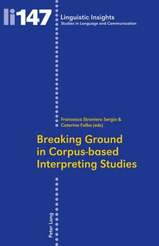 Breaking Ground in Corpus-based Interpreting Studies (Ebook - pdf) 