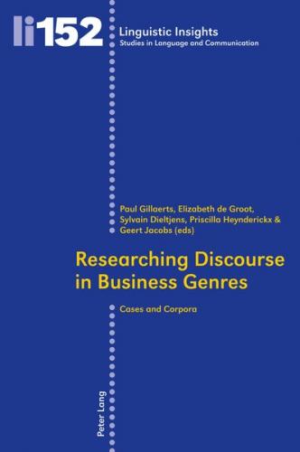 Researching Discourse in Business Genres (Ebook - pdf) 