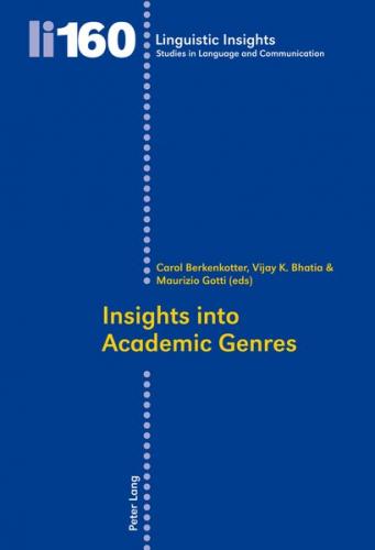 Insights into Academic Genres (Ebook - pdf) 