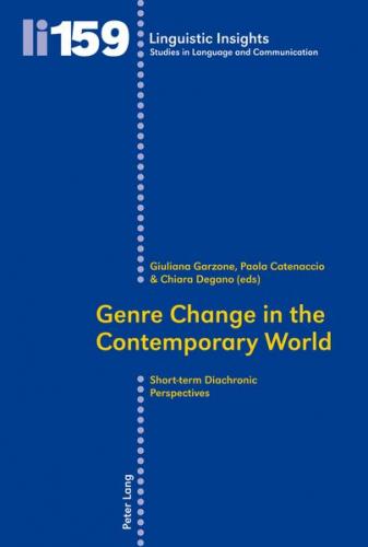 Genre Change in the Contemporary World (Ebook - pdf) 