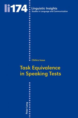 Task Equivalence in Speaking Tests (Ebook - pdf) 