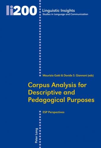 Corpus Analysis for Descriptive and Pedagogical Purposes (Ebook - pdf) 