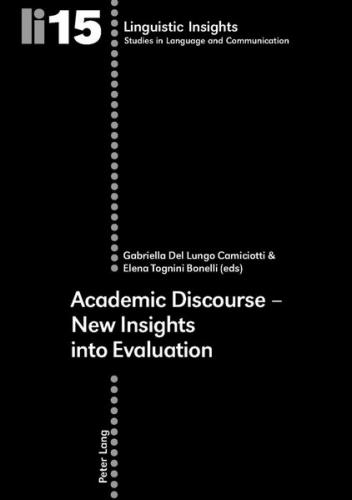 Academic Discourse – New Insights into Evaluation (Ebook - pdf) 
