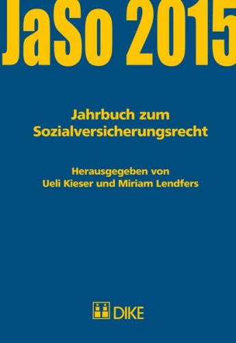 Jahrbuch zum Sozialversicherungsrecht 2015 