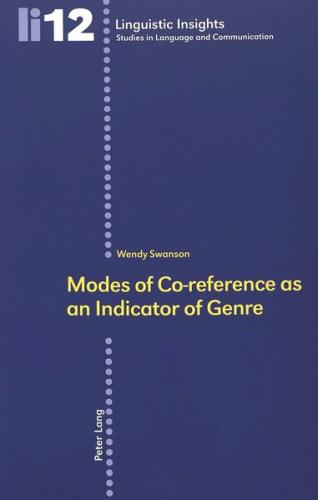 Modes of Co-reference as an Indicator of Genre 