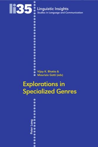 Explorations in Specialized Genres 