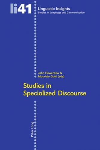 Studies in Specialized Discourse 