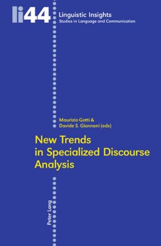 New Trends in Specialized Discourse Analysis 