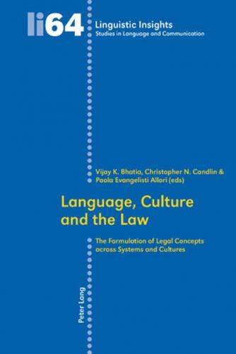 Language, Culture and the Law 