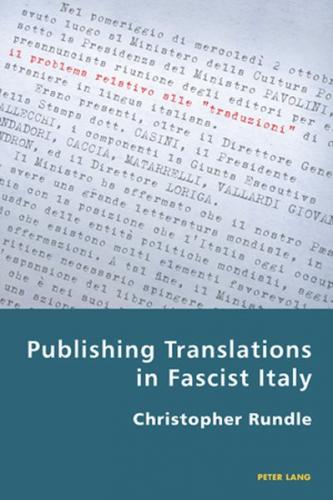 Publishing Translations in Fascist Italy 