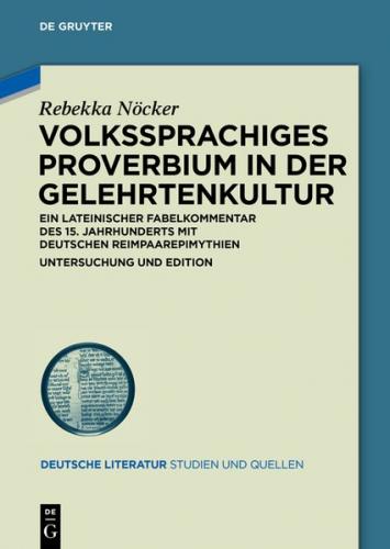 Volkssprachiges Proverbium in der Gelehrtenkultur (Ebook - EPUB) 