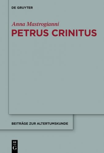 Petrus Crinitus (Ebook - EPUB) 