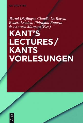 Kant’s Lectures / Kants Vorlesungen (Ebook - EPUB) 