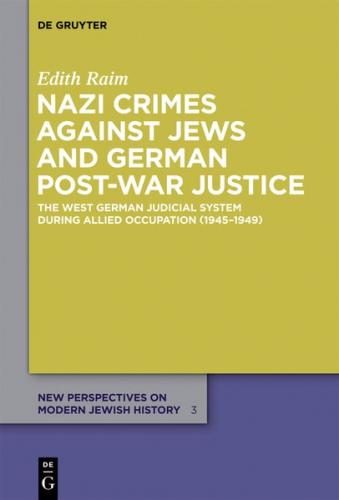 Nazi Crimes against Jews and German Post-War Justice (Ebook - EPUB) 