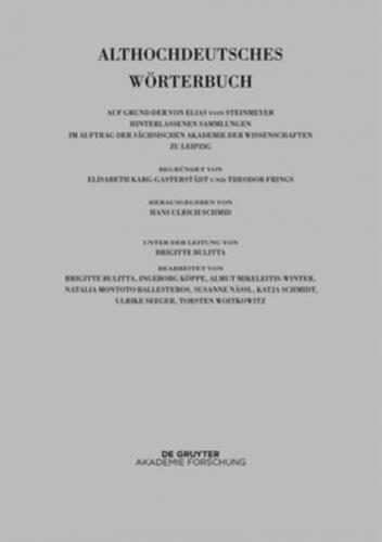 Band VII: O – R. 1. und 2. Lieferung (o bis ouga) 